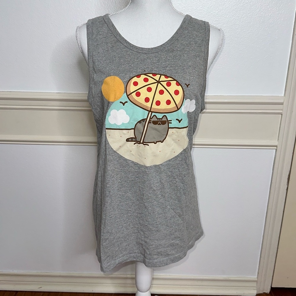 PUSHEEN graphic tank top, Medium ladies or teen!